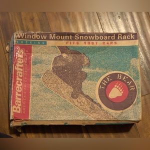 Window snowboard mount.